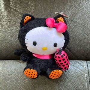 Adorable Halloween black cat hello kitty beanie baby